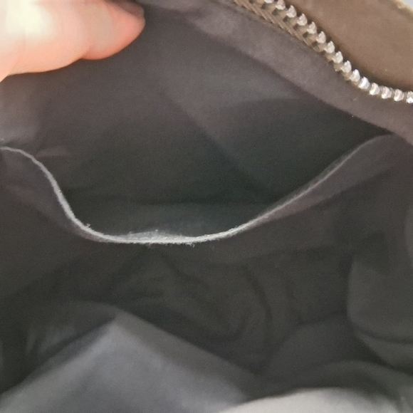 Margot Leather Bag Alma Hobo Shoulder Tote Dark Olive Green Brwn Silver Hardware - Picture 11 of 14